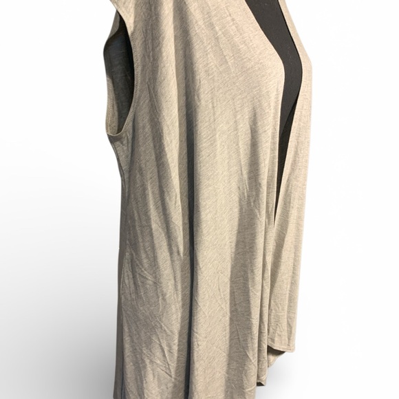 Azules Gray Open Front Cardigan (item#10160) - Picture 2 of 6